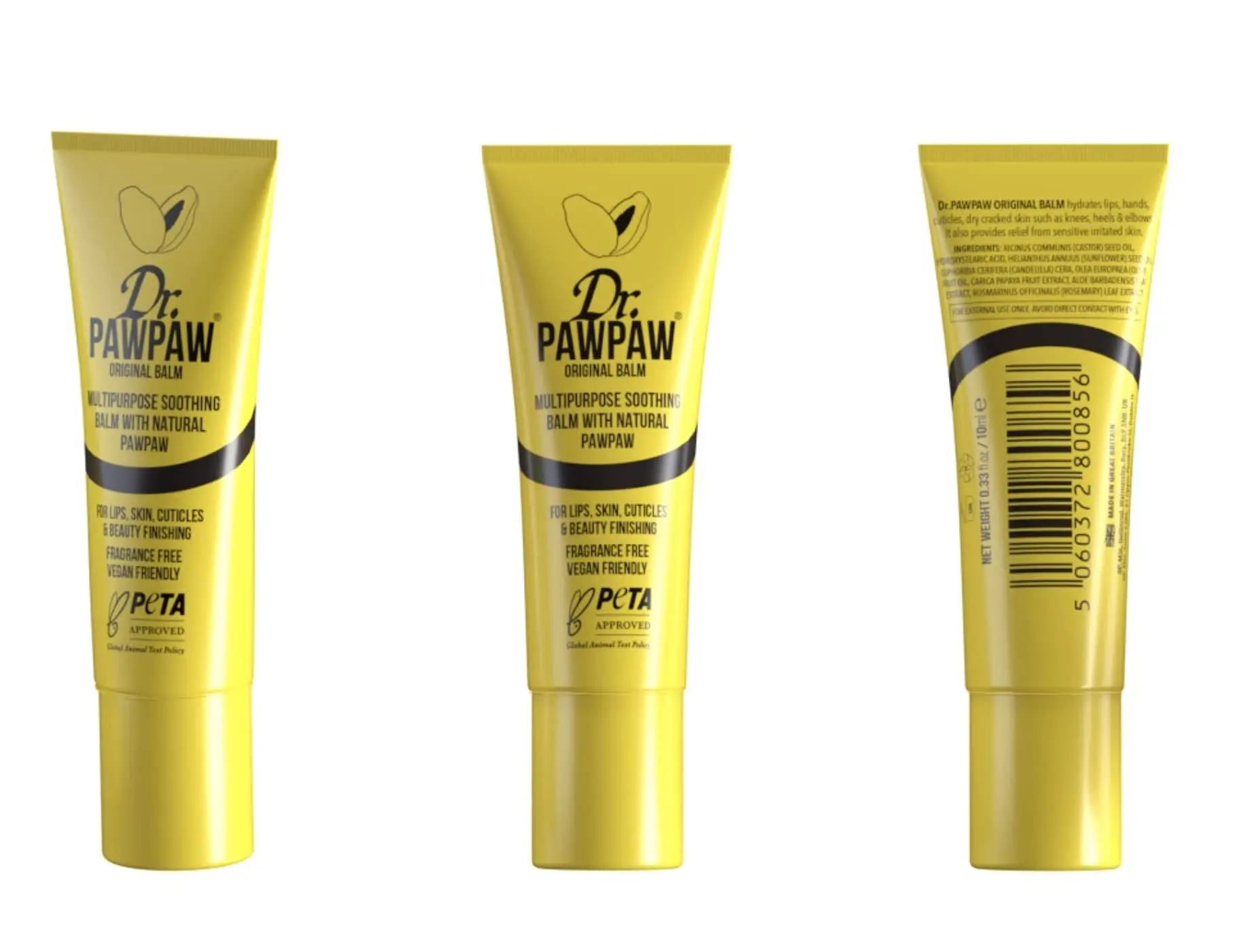 Dr. PawPaw Multipurpose Original Balm, Lip Moisturizer for Lips, Skin and Hair - 0.33 oz Lip Balm