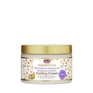 AFRICAN PRIDE MOISTURE MIRACLE SHEA BUTTER & FLAXSEED OIL CURLING CREAM, 12OZ