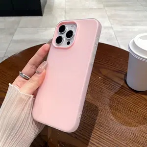 New Two-In-One Jelly Case for iPhone 11-17 Pro Max Series, High-Quality Fashionable Silicone Protective Cover, Anti-Drop Dirt Resistant Design