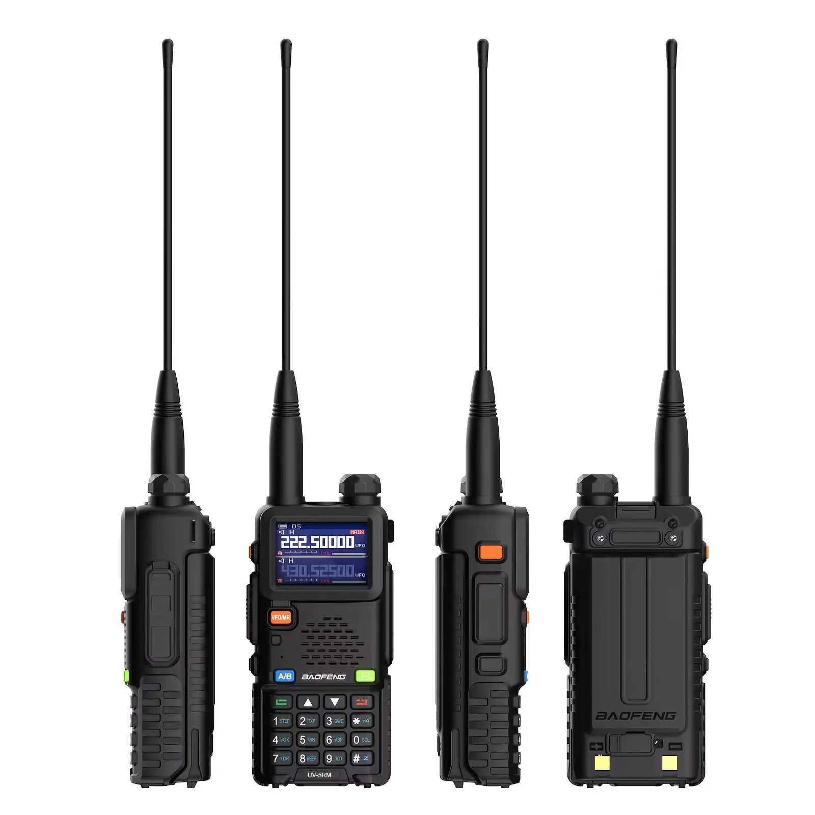 BAOFENG Radio 5RM Walkie Talkies, 10W Ham Radio Long Range Handheld, Durable Rechargeable Walkie Talkies, UV5R, Two Way Radio, NOAA Weather Receiver