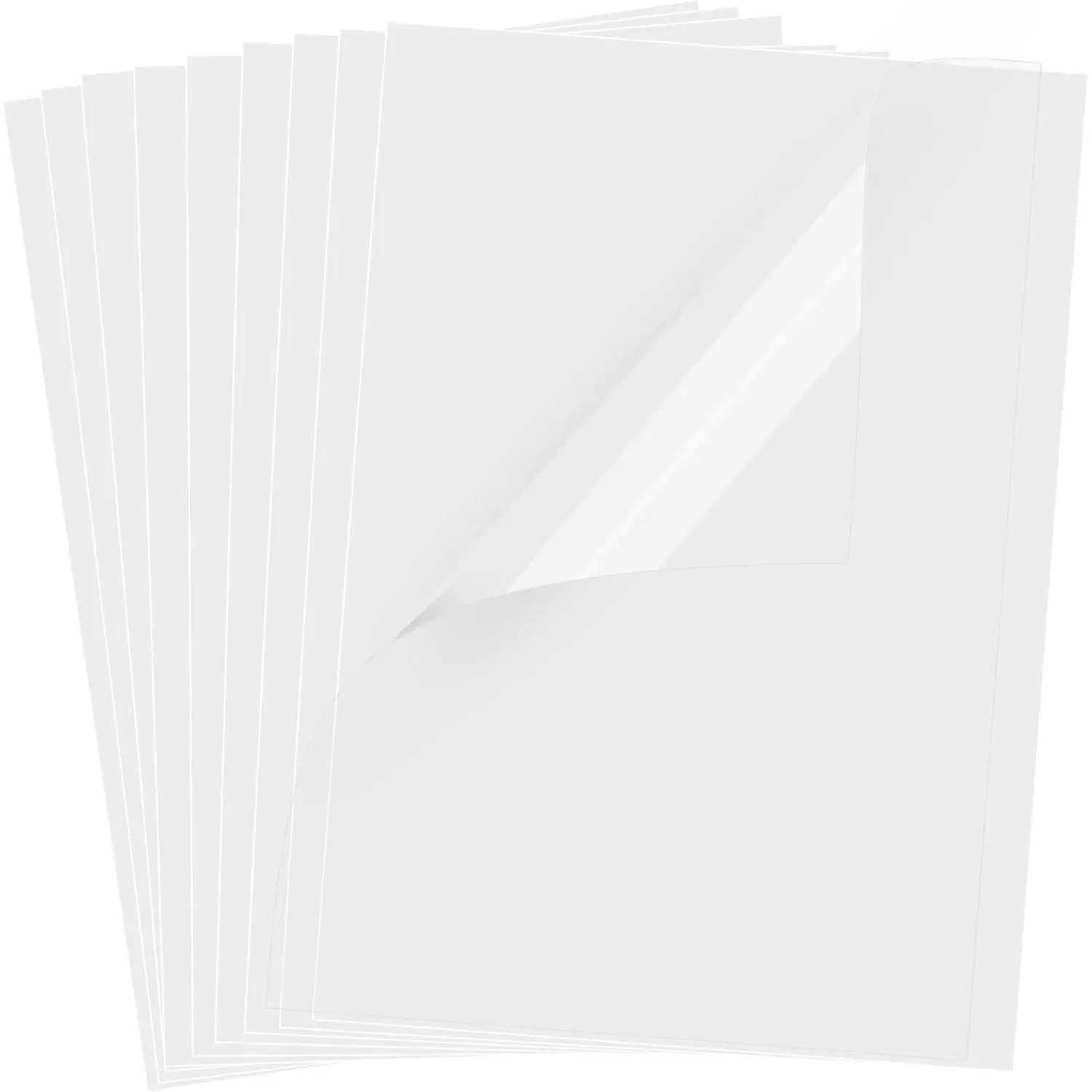 30 Sheets Transparency Film Paper, 8.5x11 Inches Transparent Film for Ink Jet Printer,  Transparencies Printing Transparent Film Sheets for Overhead Projector, Silk Screen Printing