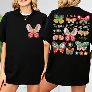 Inclusion T-shirt Special Education T-shirt for SPED Teacher Gift Autism T-shirt Celebrate Minds of All Kinds Tshirt Back to School