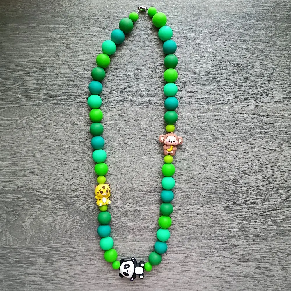 Nursing Necklace Jungle Silicone