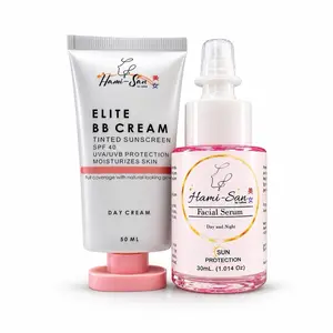 Hami-San Elite BB Cream SPF40 (50ml) DUO + Facial Serum (30ml) – Tinted Sunscreen with UVA/UVB Protection, Hydrating Coverage & Lightweight Daily Skin Care System