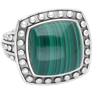 Tiffany Kay Studio Sterling Malachite Beaded Cocktail Ring
