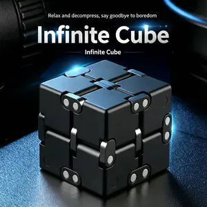 Infinite Cube Adult Stress Relief and Anxiety Reduction, Cool Mini Stress Relief Gadgets for Time Pass, Unique Creative Finger and Hand Relaxation
