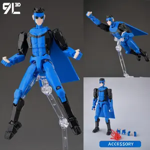 9L 3D Printed Titan 13 Anime Action Figure - American Anime Invincible Series Multi-Jointed Articulated Character Dummy Mannequin Collectible Toy, Anime Action Figures
