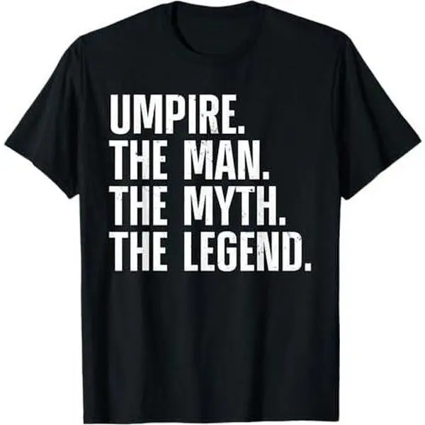 Cool Umpire Art For Men Boys Sport Official Referee Umpire T-Shirt
