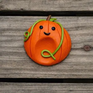 Pumpkin worry stone