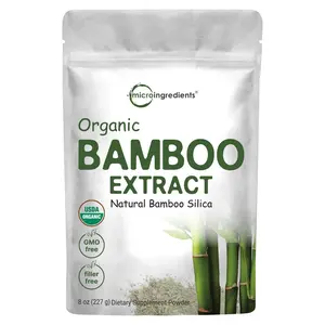 Micro Ingredients Organic Bamboo Extract Powder, 8oz Vitamin Beverage