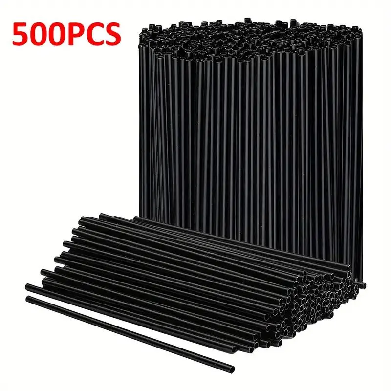 Disposable Straws, Drinking Straw, 500pcs Disposable Party Straws, Perfect for Home, Bar, Pub, Club & Restaurant, Drinkware & Barware Accessories