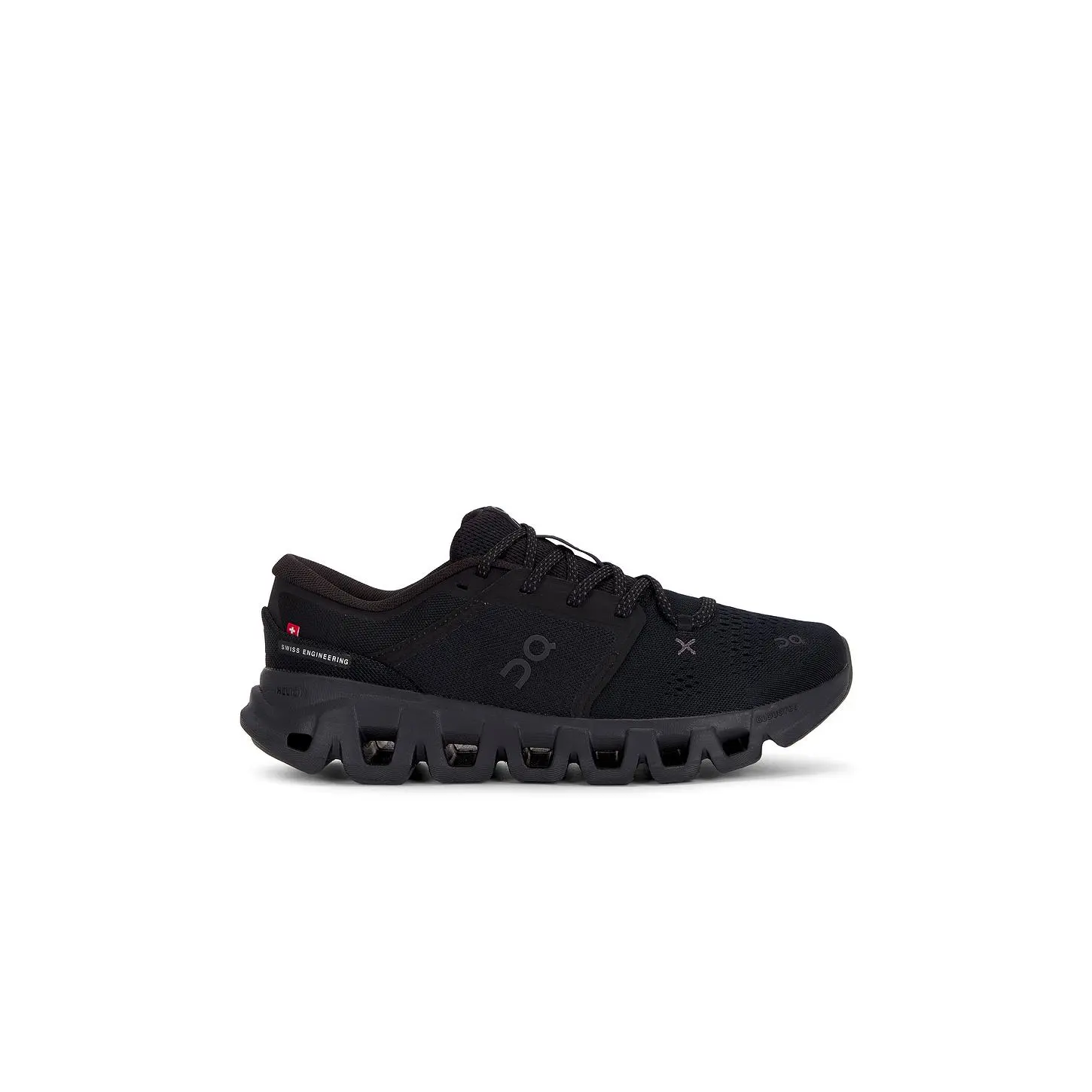 Men's On Cloud X 5 Athletic Trainers - Black & Black, Breathable CloudTec® Tech Workout Casual Footwear for Walking, Running, Sporty Casual Use