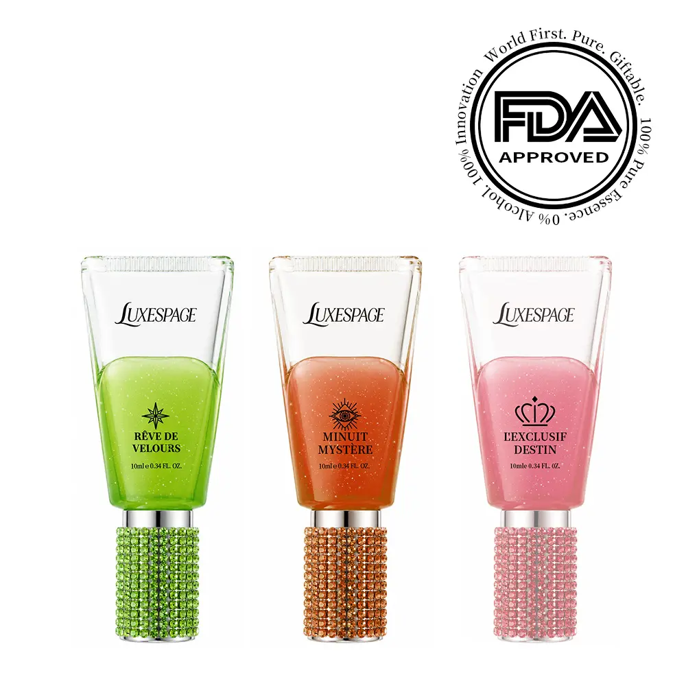 LUXESPACE THE ORACLE TRILOGY Anhydrous Perfume Essence Gift Set (3x10ml) | Alcohol-Free Silky Skin Scent for Custom Layering, Long Lasting Luxury Fragrance