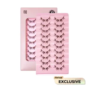 3pcs Natural Eyelash with Wispy Soft Comfortable Easy Apply Natural Look -10 pairs- Suitable for Longlasting Makeup Daily Natural Lashes Cosmetic