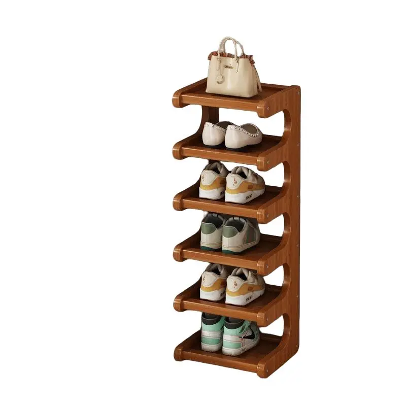 6/5/4 Layer Bamboo Shoe Rack, Independent Bamboo Shoe Storage Cabinet, Space-Saving, Durable, Ideal for Entryway, Bedroom, Garage, Vertical Shoe Rack, Shoe Rack Organizer, Shoes Rack For Entryway, Shoe Storage Organizers