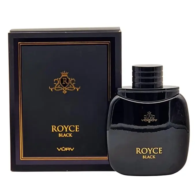 Lattafa Royce Black for Men - 100ml (3.4oz) Edp Sprays Edp Perfume Fragrance