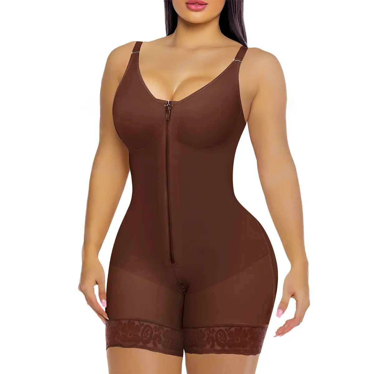 YIANNA #Livestream Fajas Colombianas shapewear for Women Tummy Control Butt Lifter Shaper with Zipper Crotch