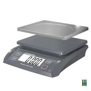 30kg/1g 66lb Postal Transport Scale with Battery and Stainless Steel Plate, Ideal for Home Kitchen Parcel Supermarket Fruit Weighing