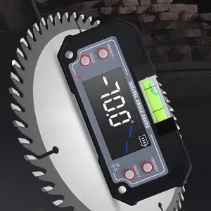Angle Gauge Inclinometer with Base Dual-Axis (XY Axis) Bevel Angle Backlight Display High Accuracy IP54 Waterproof for Woodworking Saw Blade Alignment & DIY Projects