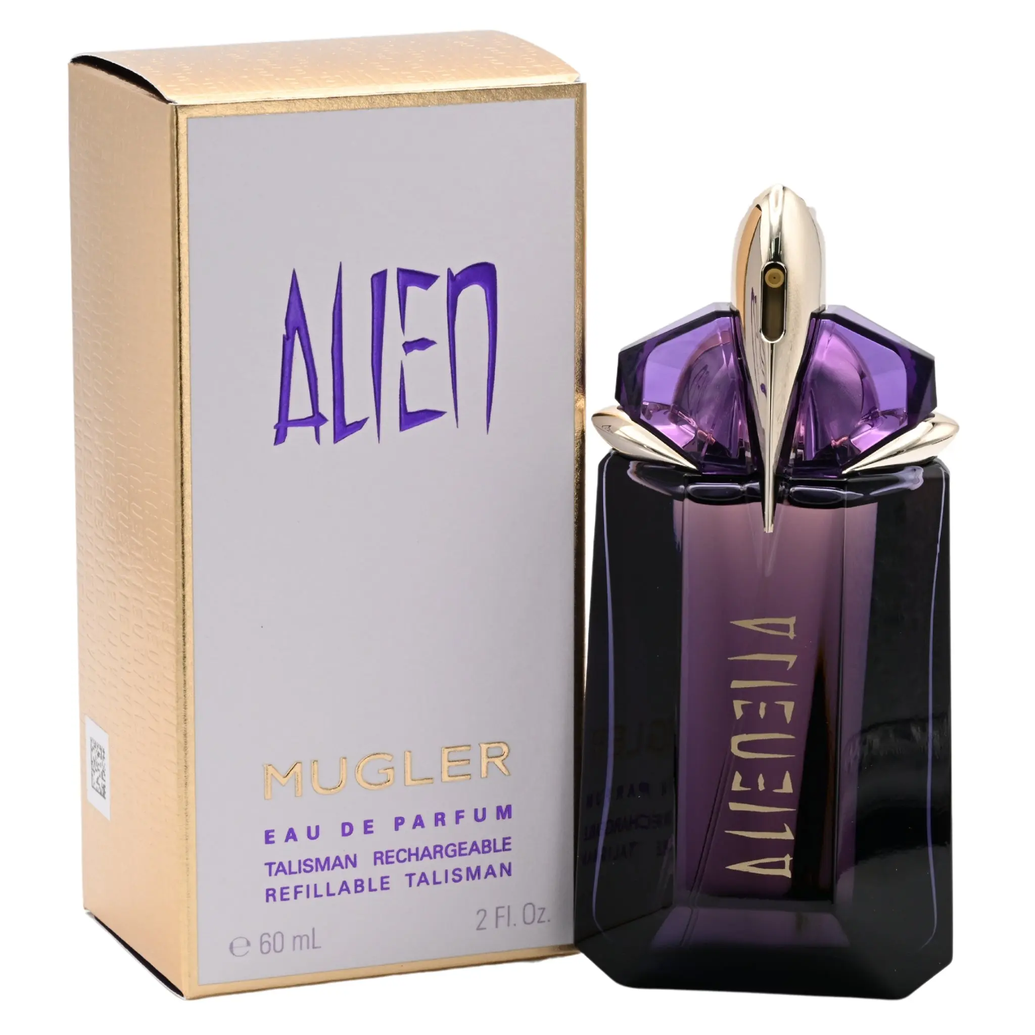 MUGLER Alien Ethereal Women's Eau de Parfum (EDP) - Elegant Luxury Floral Fragrance for Women, Jasmine Sambac & Cashmeran Wood Notes, 2.0 fl oz, New in Box, Rich Glow, Ideal for Day-Evening Wear to Embody Femininity, Elegant Women's Fragrance