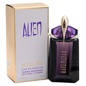 MUGLER Alien Ethereal Women's Eau de Parfum (EDP) - Elegant Luxury Floral Fragrance for Women, Jasmine Sambac & Cashmeran Wood Notes, 2.0 fl oz, New in Box, Rich Glow, Ideal for Day-Evening Wear to Embody Femininity, Elegant Women's Fragrance