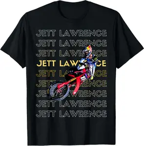 Jett Jl18 Lawrence 450 T-Shirt, Small, Black