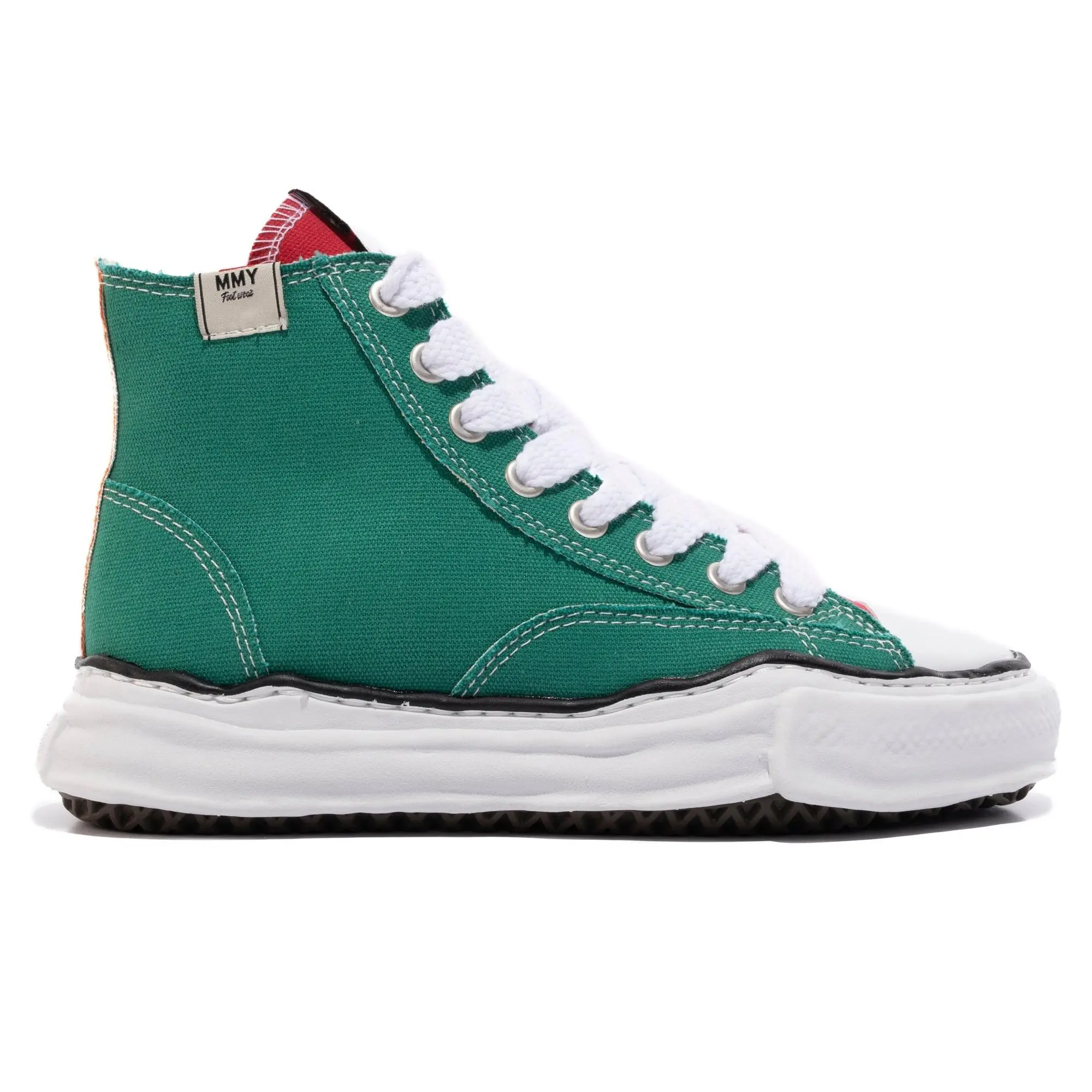 Maison Mihara Yasuhiro Men's Multi-Color High-Top Lace-Up Sneaker - Closed-Toe Street Style Casual Trainer with Rubber Sole, Laces, A01FW701, European Sizes