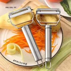 Stainless Steel Peeler Cutter, Multi-Functional Fruit Peelers, Kitchen Essential Tool, Potato & Zucchini Slicer, Ykpl001 Model