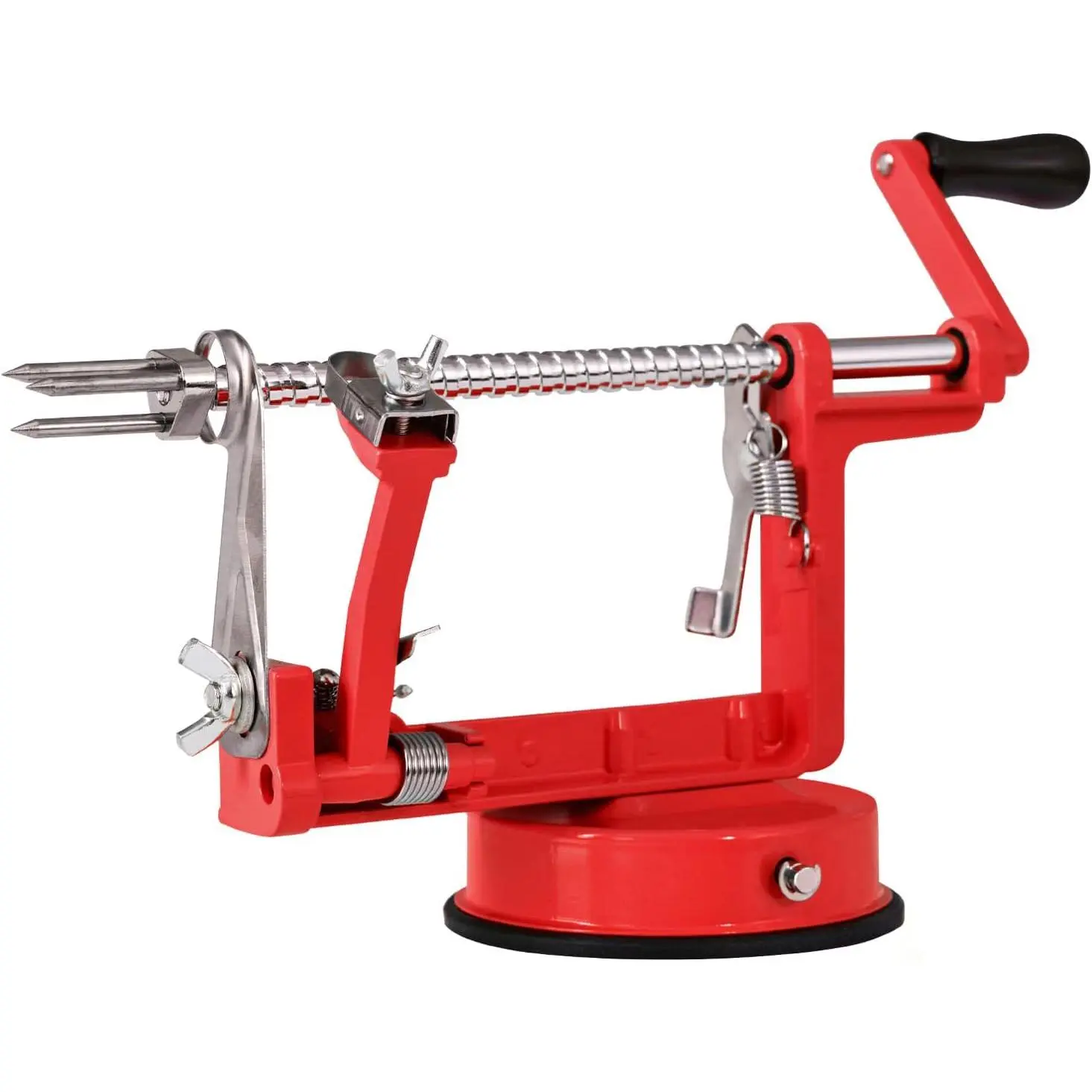 Apple Peeler, Slicer Corer Potato Peelers 3 In 1, Stainless Steel Heavy Duty with Suction Cup Base
