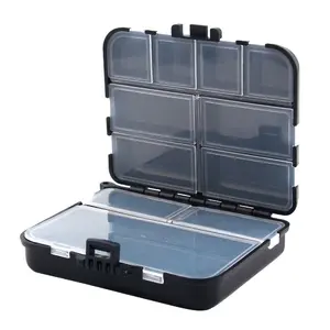 Portable Combustible Space Plastic Fishing Box, 2 Layer Lead Head Lure Storage Box, Fishing Accessories Box, Fish Hook Bait Organizer