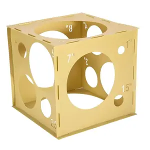 14 Holes Collapsible Balloon Sizer, 1-10 Inch Balloon Sizer Tool, Balloon Size with Balloon Glue Points and Rubber Rings for Party, Balloon Columns, Balloon Decoration and Celebrations