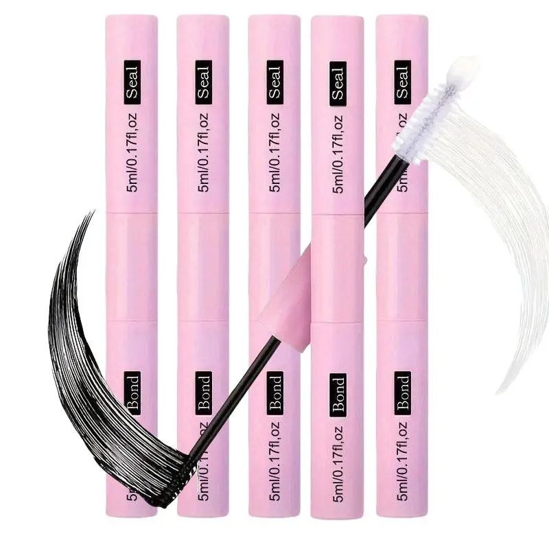 5 lashes bonding and sealing waterproof 10ml eyelash bonding and sealing black eyelash adhesive suitable for eyelash groups 72 hours black eyelash adhesive and bonding super strong eyelash extension bonding and sealing Eyelash Extension Glue
