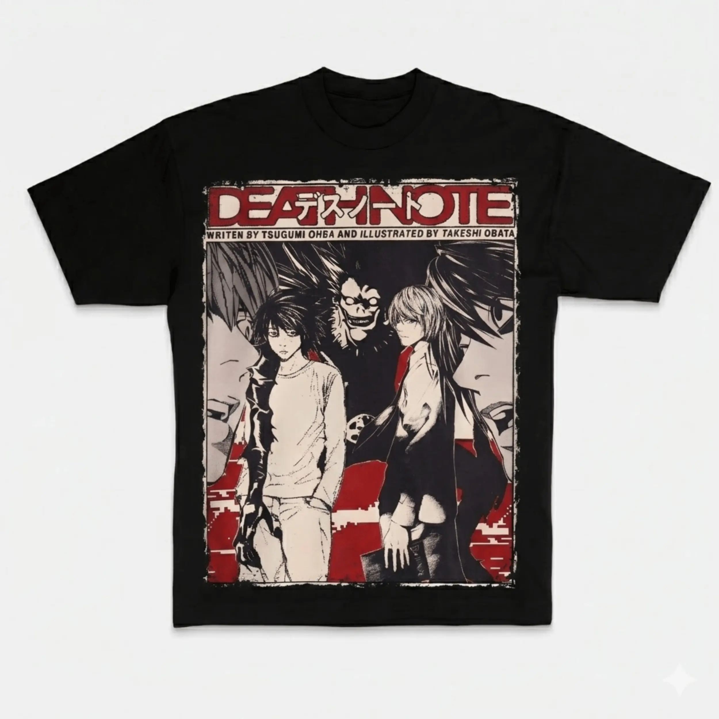 Shinigami Note Vintage Graphic Tees, Death Note Shirt, Manga Anime Tshirt, Anime Clothing, Unisex T-Shirt, Shirt For Men Women Top Menswear Womenswear Streetwear