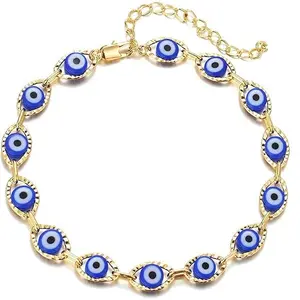 Serelune Jewelry S Evil Eye Bracelet for Women Men Beaded Bracelet for Women Blue Eye Protective Jewelry with Eye Charm Spiritual Gift