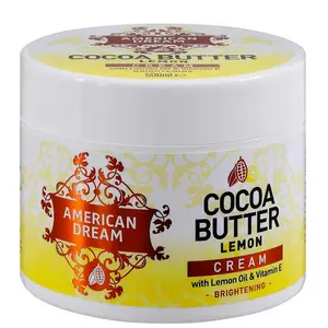 American Dream Cocoa Butter Lemon Brightening Cream Infused with Lemon 500 ml 16 oz.
