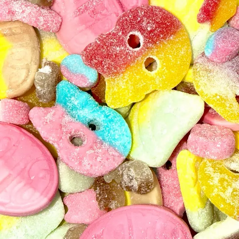 BUBS Mix- All BUBS Sour Skulls Tutti Frutti Bubblegum Mini Strawberry Vanilla Ovals