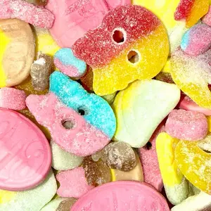 BUBS Mix- All BUBS Sour Skulls Tutti Frutti Bubblegum Mini Strawberry Vanilla Ovals