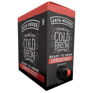 Java House Cold Brew Coffee On Tap, (128 Fluid Ounce Box) Not a Concentrate, No Sugar, Ready to Drink Liquid (Espresso) Java House Cold Brew Coffee On Tap, (128 Fluid Ounce Box) Not a Concentrate, No Sugar, Ready to Drink Liquid (Espresso)