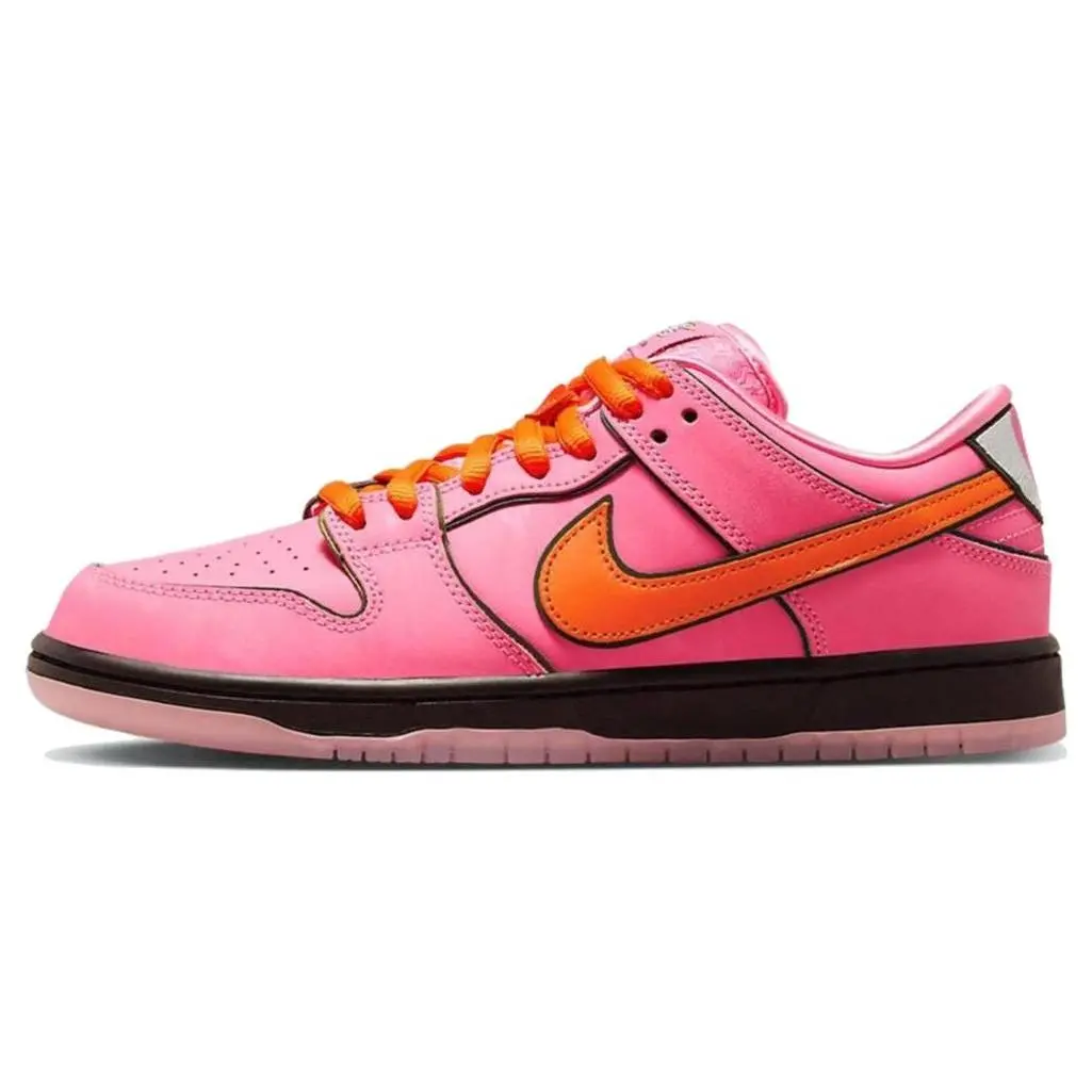 Nike SB Dunk Low The Powerpuff Women's Blossom Skate Shoes Unisex Lotus Pink Digital Medium Soft FD2631-600