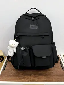 Unisex Youth Laptop Compartment Backpack Bookbag - Large-Capacity, Waterproof, Lightweight, Casual, Ideal for School & Travel