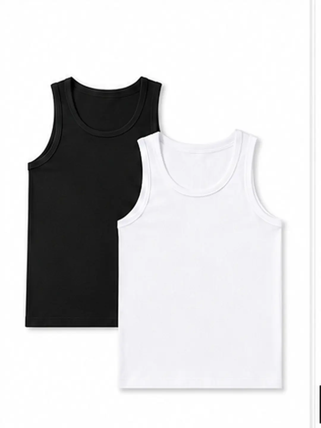 Men's Premium Heavyweight Cotton Tank Top, Sleeveless Crew Neck Muscle Shirt, Soft Everyday Gym Casual Wear