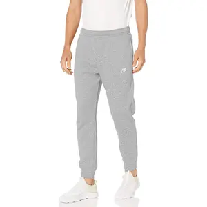 Men's Nike Dk Grey Heather/Matte Silver/Wht Sportswear Club Joggers