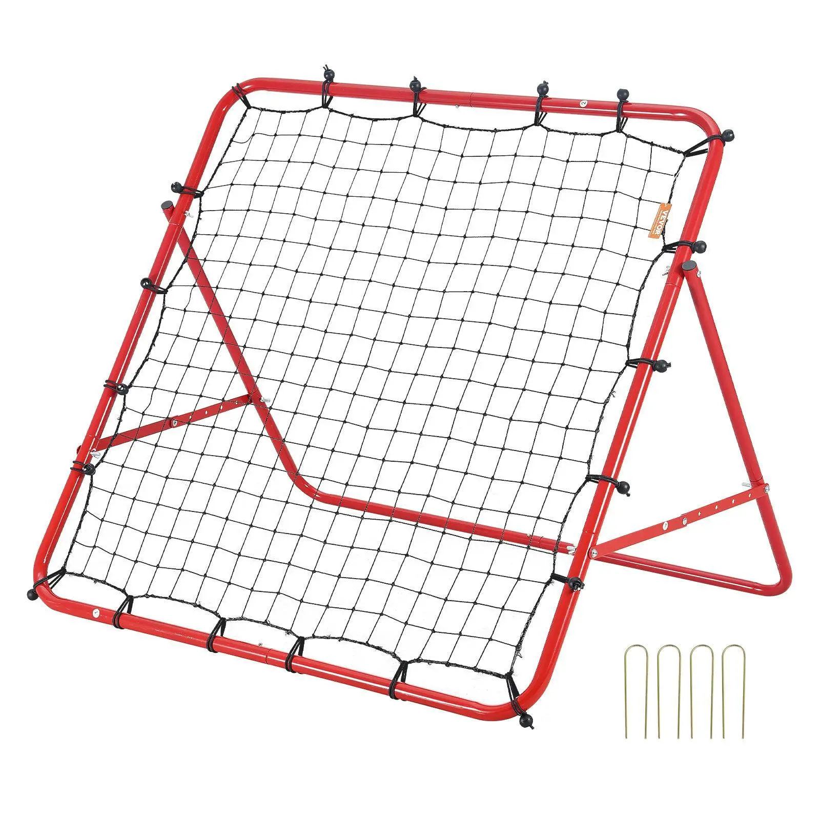 【SummerFinds】VEVOR Soccer Rebounder Net, 39"x39" Kick-Back Football Net, Portable Fully Adjustable Angle Training Equipment, Easy Setup & Storage for Kids Teens, Football Football Nets