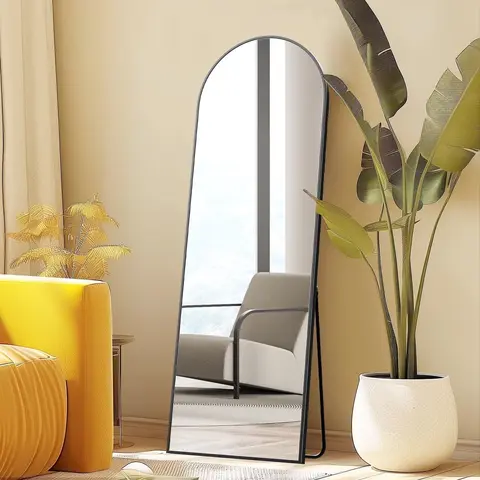 Arched Full Length Mirror, Full Body Standing Mirror Floor Mirrors