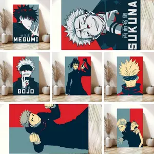 Japanese Anime Jujutsu Kaisen Gojo Satoru Megumi Sukuna Posters Prints Wall Art Pictures Canvas Painting Living Room Home Decor