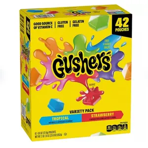 Gushers Strawberry & Tropical Variety Pack Snacks, 0.8 oz., 42 pk.