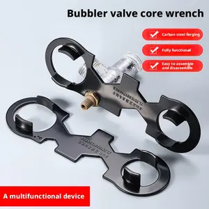 Multifunctional Faucet Valve Core Wrench Thickened Plumbing Tool for Tap Cartridge & Aerator Repair