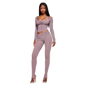 NERINA LEGGING - DUSTY LILAC