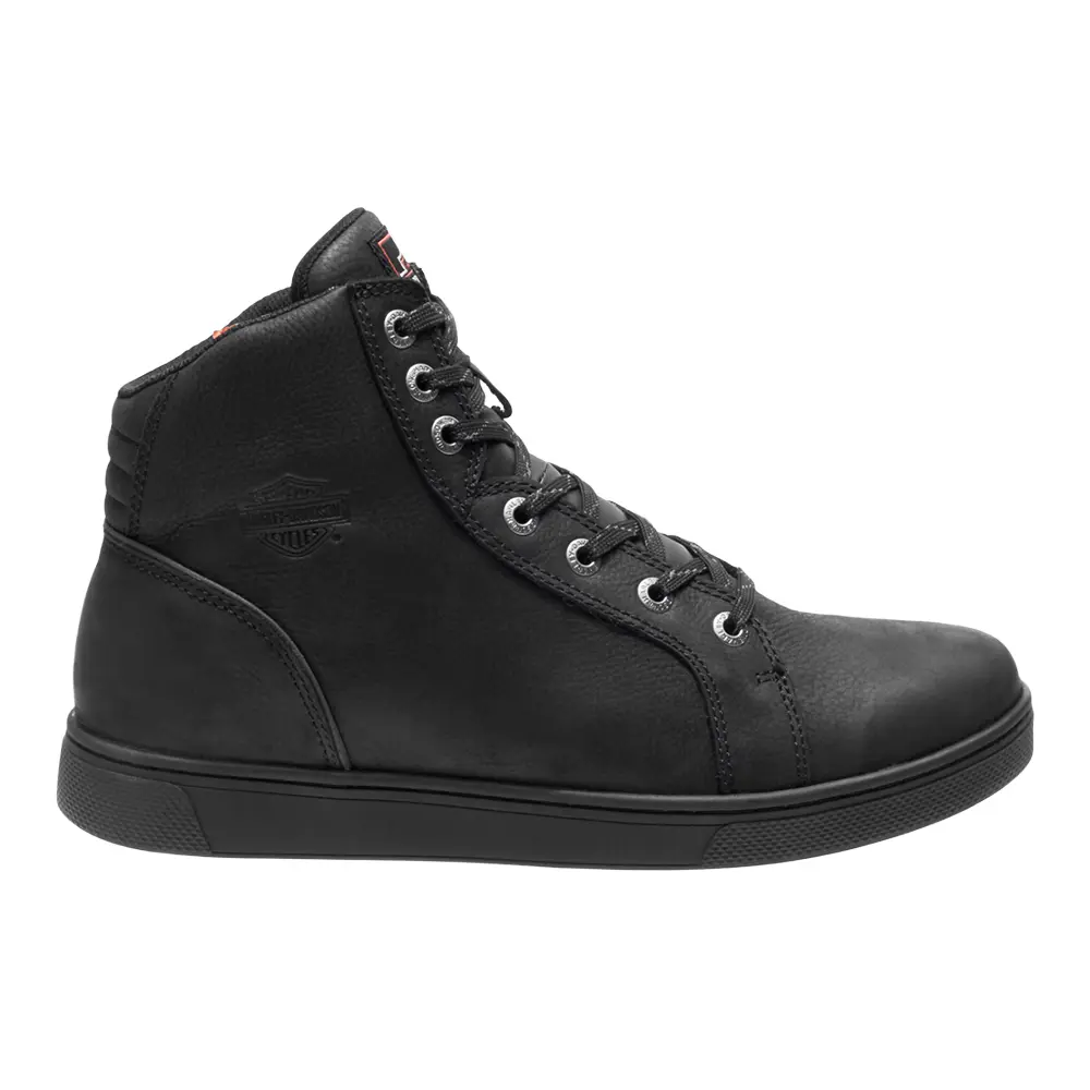 HARLEY-DAVIDSON FOOTWEAR Mens Watkins Lace Up Sneakers Shoes Casual - Black