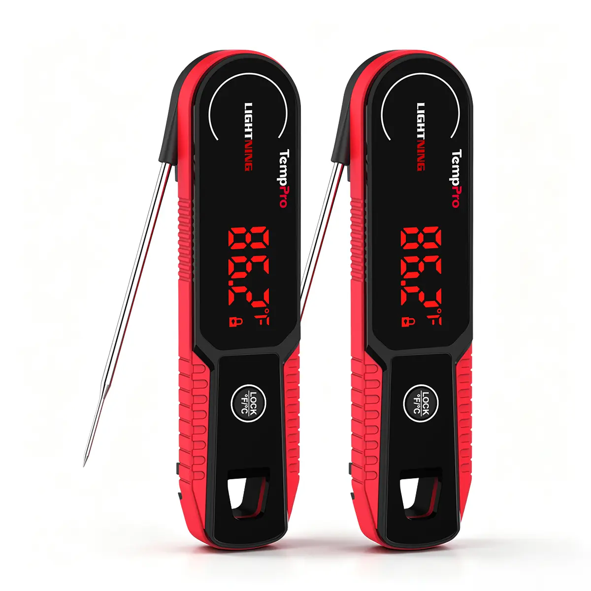 TempPro 2-Pack (2 Pieces) Upgrade Waterproof Digital Kitchen Thermometer Set (TP620W+TP622W) - Red LED Display, Dual Probes for Precise Cooking, Kitchen Utensil Gadget, Two Pieces TempPro 2-Pack (2 Pieces) Upgrade Waterproof Digital Kitchen Thermometer Set (TP620W+TP622W) - Red LED Display, Dual Probes for Precise Cooking, Kitchen Utensil Gadget, Two Pieces